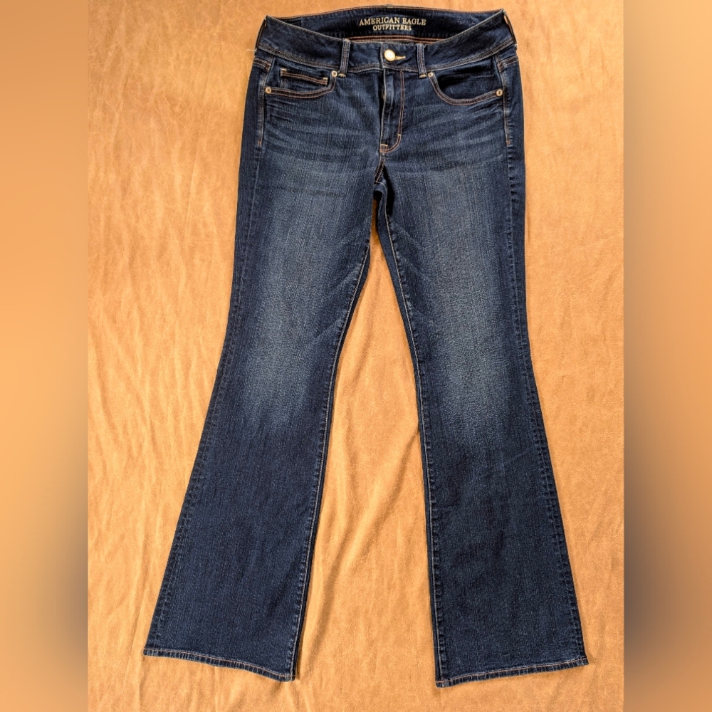 American Eagle Kick Boot Super Stretch Jeans! Size 12 Long!
